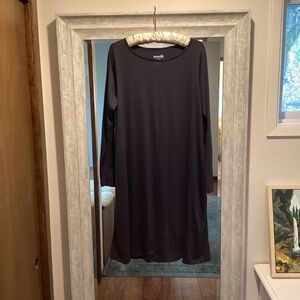 Wool& Rowena in Navy Large Long
